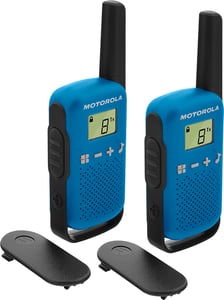 Motorola TALKABOUT T42 Funkgerät, 16 Kanäle. Schwarz, Blau