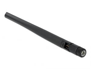 DeLOCK 5G-Antenne 3,4–3,8 GHz, SMA-Stecker, 5 dBi, 20 cm, omnidirektional, neigbare Halterung, aus flexiblem Material