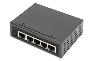 Digitus Extender PoE av industriell klass, Gigabit, 5-portars