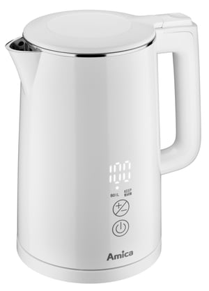 Amica KF 6011 Digital czajnik elektryczny 1,5 l 2200 W Biały
