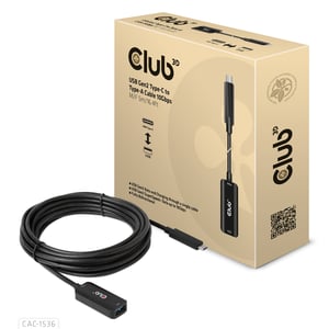 CLUB3D CAC-1536 USB-Kabel USB 3.2 Gen 2 (3.1 Gen 2) 5 m USB-C auf USB-A, schwarz