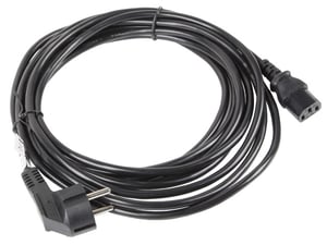Lanberg CA-C13C-11CC-0100-BK strömkabel, svart, 10 m, C13-kontakt, CEE7/7-uttag