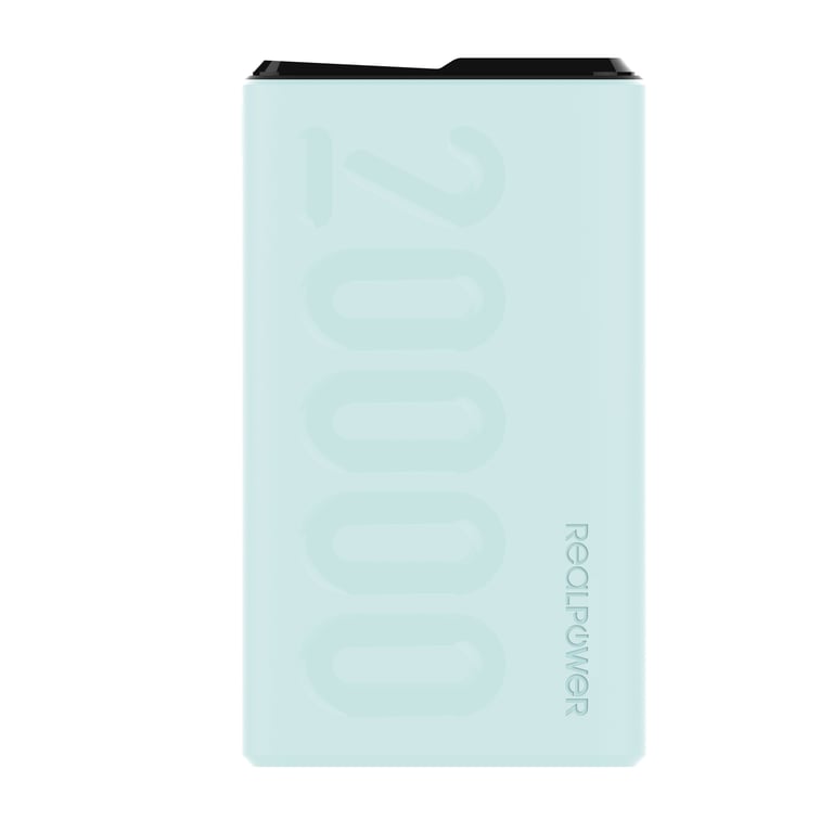 фото Зовнішній акумулятор (павербанк) Realpower PB-20000PD+ 20000mAh Blue