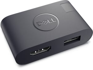 DELL DA20 USB-Typ-C-zu-HDMI-Kabeladapter + USB, schwarz