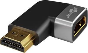 Goobay 72012 HDMI Type A (Standard) Cable Adapter, 0 m, Black, Silver