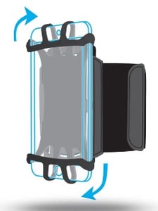 Mobilis ARM BAND 4-6IN . pokrowiec na telefon komórkowy 15,2 cm (6") Etui na ramię Czarny