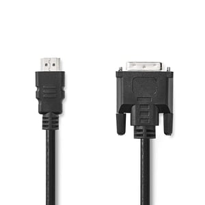 Nedis CCGL34800BK20 adapter kablowy 2 m HDMI Typu A (Standard) DVI-D Czarny