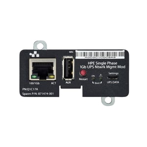 HPE Single-Phase 1 Gb UPS Network Management Module, 5 kVA UPS