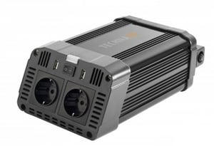 Technaxx 1200W TE16 adapter zasilający/ inwentor Wewnętrzna Czarny