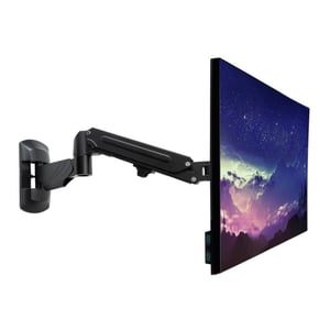 Lindy 40712 monitorarm/stativ 81,3 cm (32") Väggmontering Svart