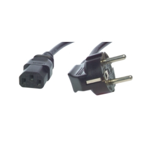 M-Cab 7200482 Power Cable, Black, 1 m, CEE7/7, C13, Panel