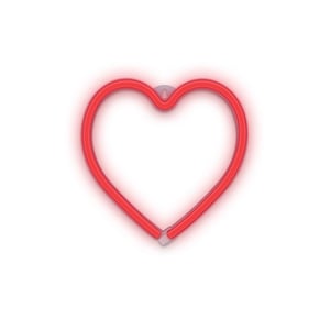 Forever Light Neon LED Light HEART red Bat + USB FLNEO7 Lekka ozdoba
