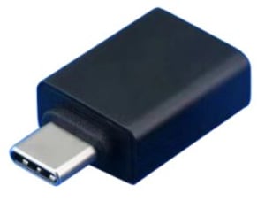 EFB Elektronik EBUSBCM-AF przejściówka do kabli USB-C USB-A Czarny