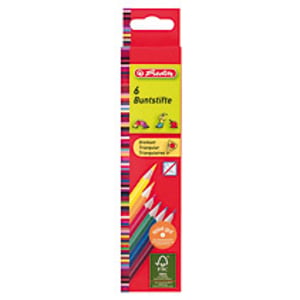 Herlitz 10412013 Colored Pencils, 6-pack