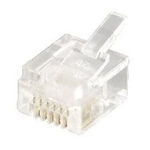 Equip 121131 RJ-12-Stecker (6P6C), transparent