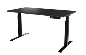 Cama Biurko z elektryczną regulacją wysokości MOON LONG 150x80x72-120 czarny/antracyt