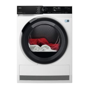 AEG Series 9000 TR9M75680 tvätttorkar Fristående Frontmatad 8 kg Vit