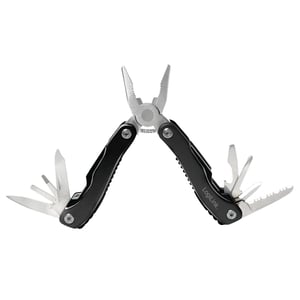 LogiLink WZ0044 multifunktionella tänger, fickformat, 11 verktyg. Svart, silver