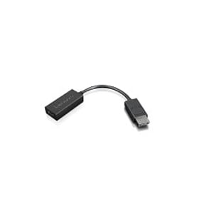 Lenovo 4X90R61023 Cable Adapter, 0.225 m, DisplayPort to HDMI Type A (Standard), Black