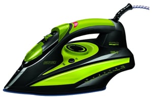 MPM MZE-04 żelazko Żelazko suche i parowe Płyta ceramiczna 2400 W Czarny, Zielony