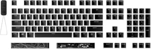 HyperX Pudding Keycaps 2 – Komplettset – PBT – schwarz (US-Layout)