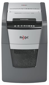 Rexel Optimum AutoFeed+ 100X dokumentförstörare Korsskärning 55 dB 22 cm Svart, Grå