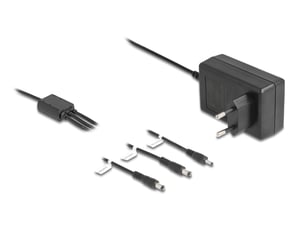 DeLOCK Externes Netzteil DC 3,5 x 1,35 mm, DC 5,5 x 2,1 mm, DC 5,5 x 2,5 mm 12,0 V/3,0 A/36,0 W