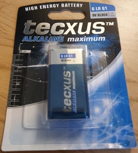CoreParts MBR9V/6LR61 alkaliskt batteri för hemmabruk
