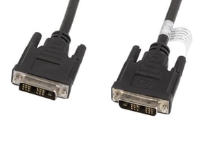 Lanberg CA-DVIS-10CC-0030-BK kabel DVI 3 m DVI-D Czarny
