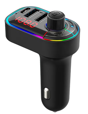 Vakoss TC-B572K nadajnik FM 87,5 - 108 MHz Bluetooth/USB Czarny
