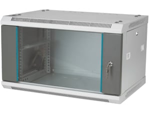A-LAN SW-4U-600-450-N-DSJ-OP-RP-F-S Stand Wall-Mounted Cabinet Gray