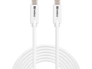 Sandberg 136-75 USB-Kabel USB 3.2 Gen 2 (3.1 Gen 2) 3 m USB-C Weiß