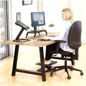 Fellowes 8060501 uchwyt / stojak do monitorów Biurko Czarny