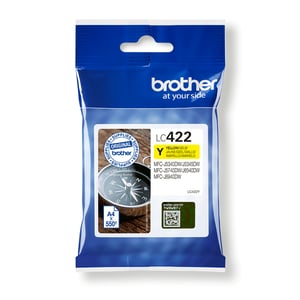 Brother LC-422Y ink cartridge, 1 pc. Genuine Yellow