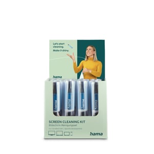 Hama 00221092 TV Cleaning Kit: Cleaning Spray and Wiping Cloth, 15 ml