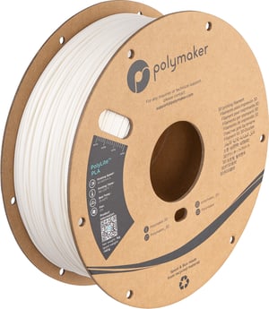 Polymaker PA02036 materiały drukarskie 3D Kwas polimlekowy (PLA) Biały 3 kg