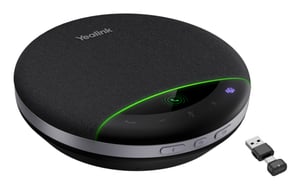 Yealink SP96 USB-C/A + Dongle Conference Phone, Universal USB/Bluetooth, Black