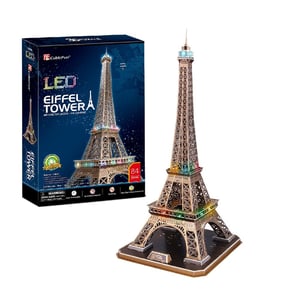 CubicFun Eiffel Tower LED Puzzle 3D 84 szt. Budynki
