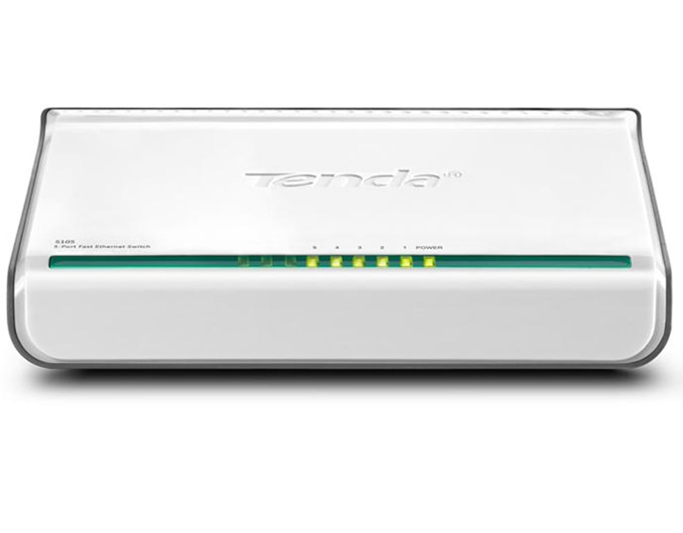 Tenda 5-Port Fast Ethernet Switch Nie zarządzany Biały