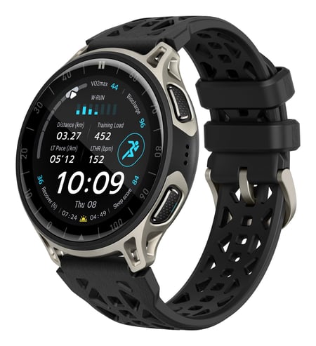 Amazfit Cheetah 2 Pro 3,35 cm (1.32") AMOLED 48 mm Cyfrowy 466 x 466 px Ekran dotykowy Czarny, Tytan Wi-Fi GPS