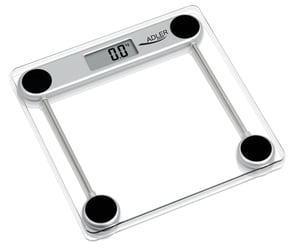 Adler AD 8121 „Kwadrat“ – transparente elektronische Personenwaage