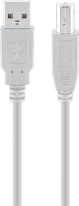 Goobay 68713 USB-Kabel USB 2.0 3 m USB A USB B Grau