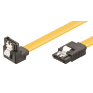 M-Cab 7008004 kabel SATA 0,7 m SATA 7-pin Czarny, Żółty