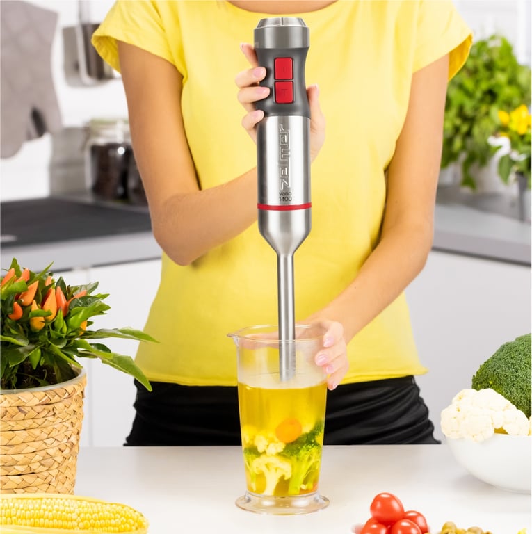 Zelmer ZHB4650 VARIO 0,7 l Blender immersyjny 1400 W Metaliczny, Czerwony