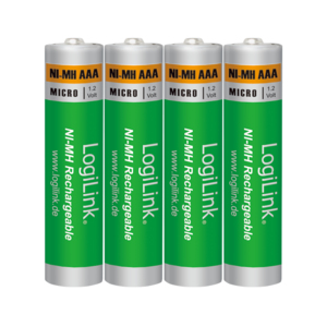 LogiLink LR03RB4 Batterie für den Hausgebrauch Wiederaufladbare AAA-Batterie aus Nickel-Metallhydrid (NiMH)