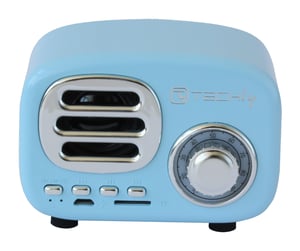 Techly ICASBL12BLUE tragbarer Lautsprecher / Party-Lautsprecher Blau, Silber 5 W