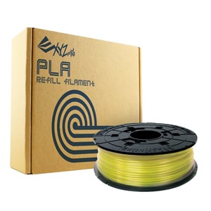 XYZprinting RFPLBXEU03B materiały drukarskie 3D Kwas polimlekowy (PLA) Przezroczysty, Żółty 600 g