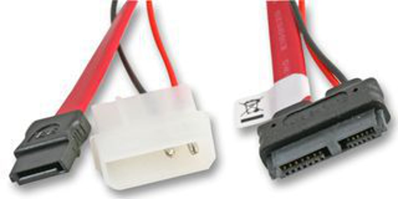 Akasa 40cm SATA cable f/ slimline opticals 0,4 m