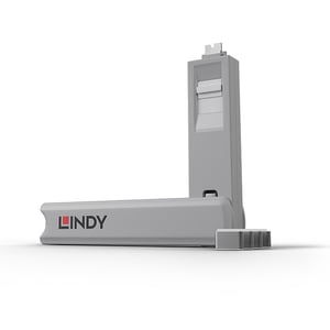 Lindy 40427 Port-Blocker Port-Blocker + USB-Typ-C-Stecker, weiß, 5 Stück