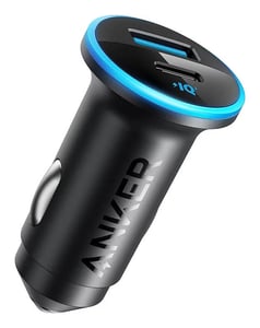 Anker A2735G11 Ladegerät für mobile Geräte: Kopfhörer, Smartphone, Tablet, universell einsetzbar, schwarz, automatischer Zigarettenanzünder